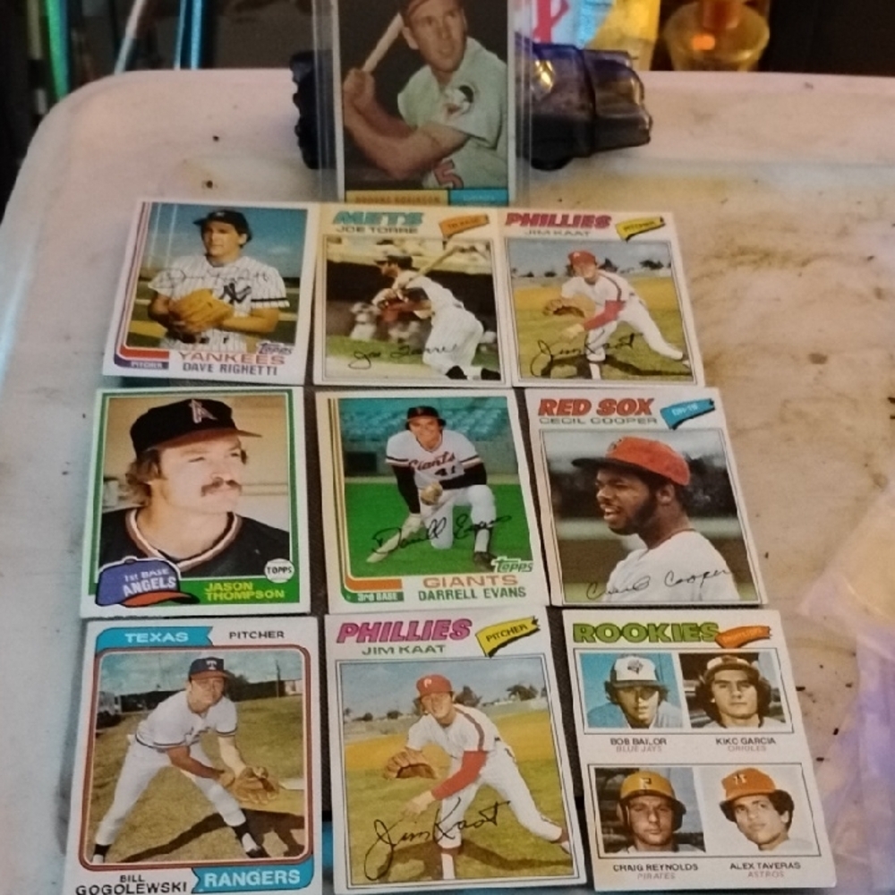 Vintage Baseball Trading Cards Collection